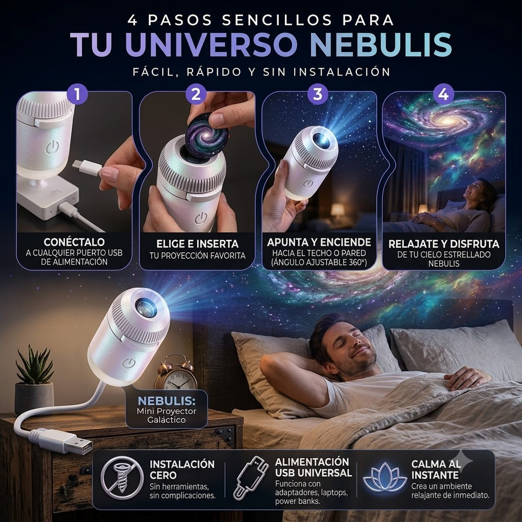Nebulis — Proyector de Estrellas y Nebulosa 2 en 1